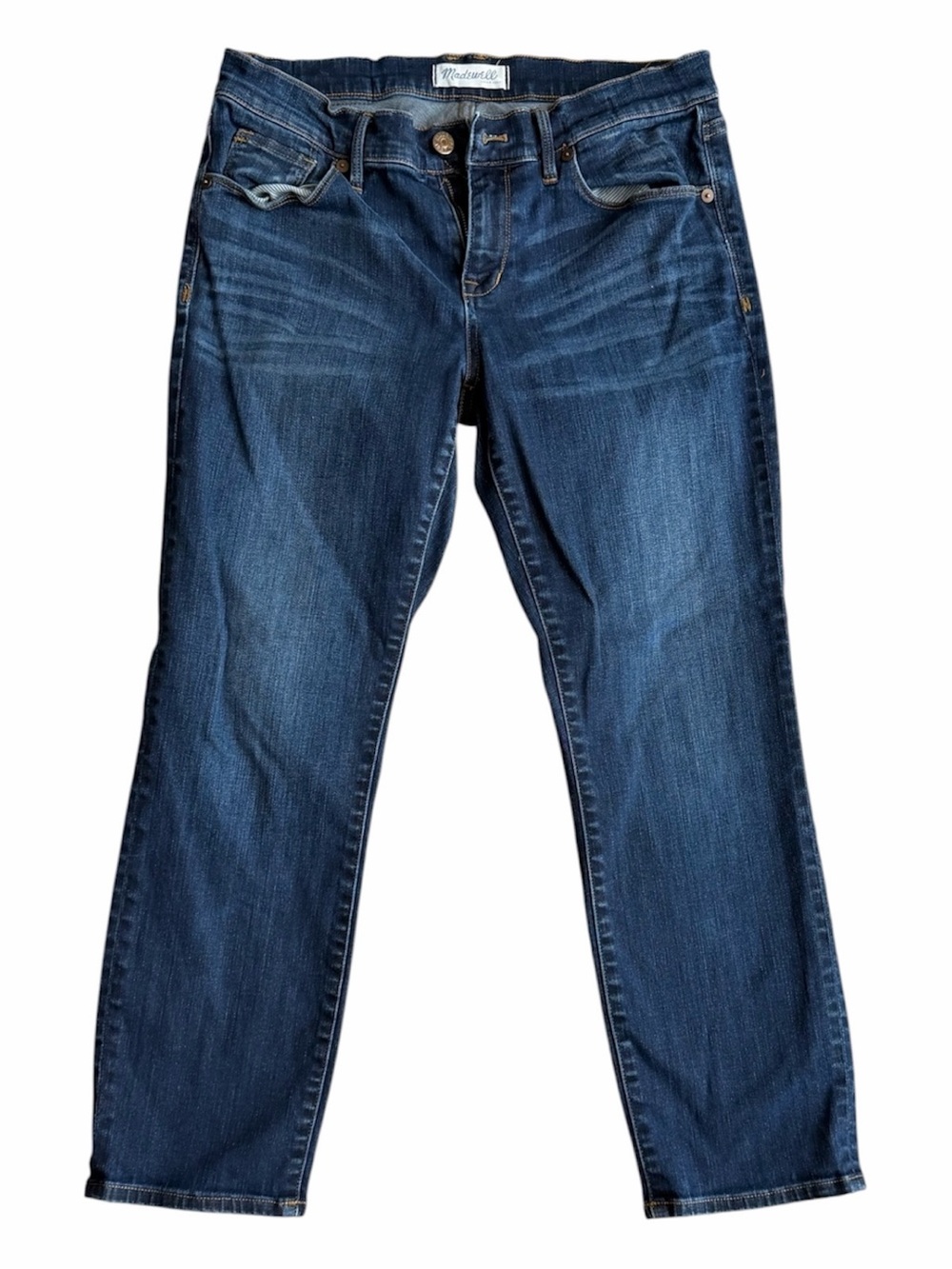 Madewell Dark Blue Straight-Leg Jeans